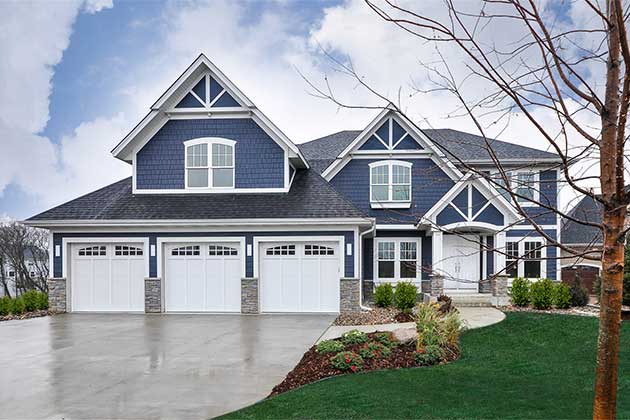 New James Hardie® trim board highlights the features of suburban home in Chesterfield, VA.