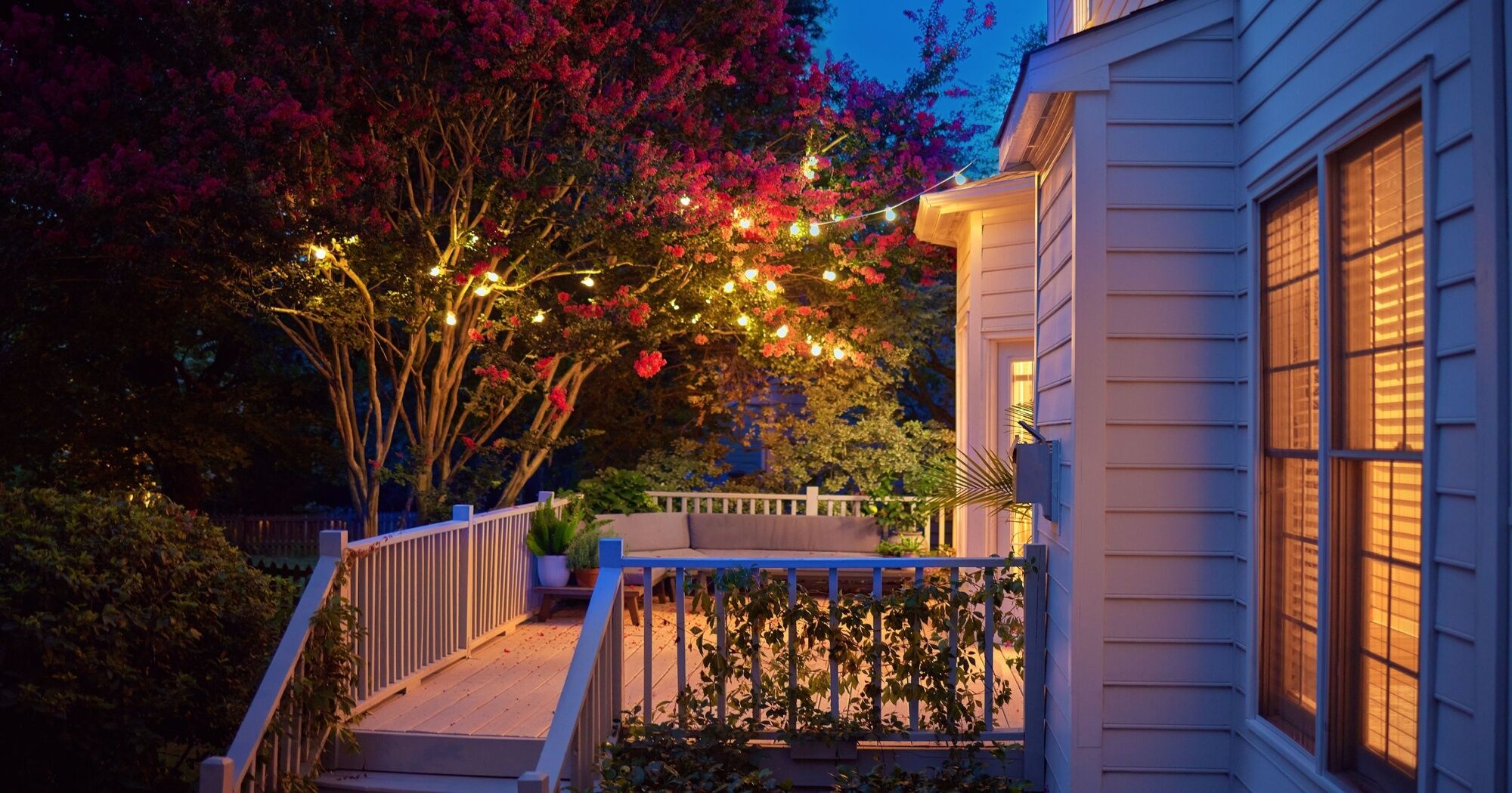 Well-lit home with sustainable siding
