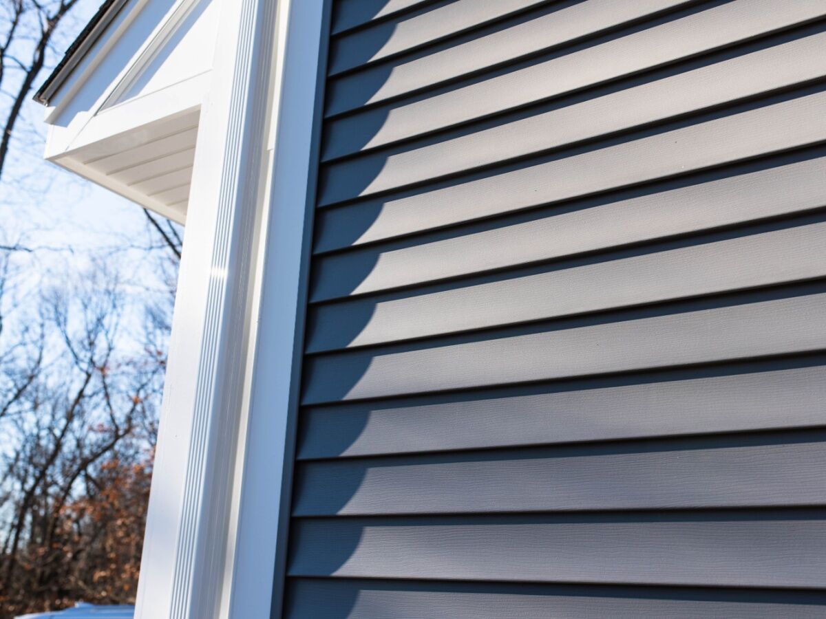 A family home's new siding glistening in Richmond, VA.