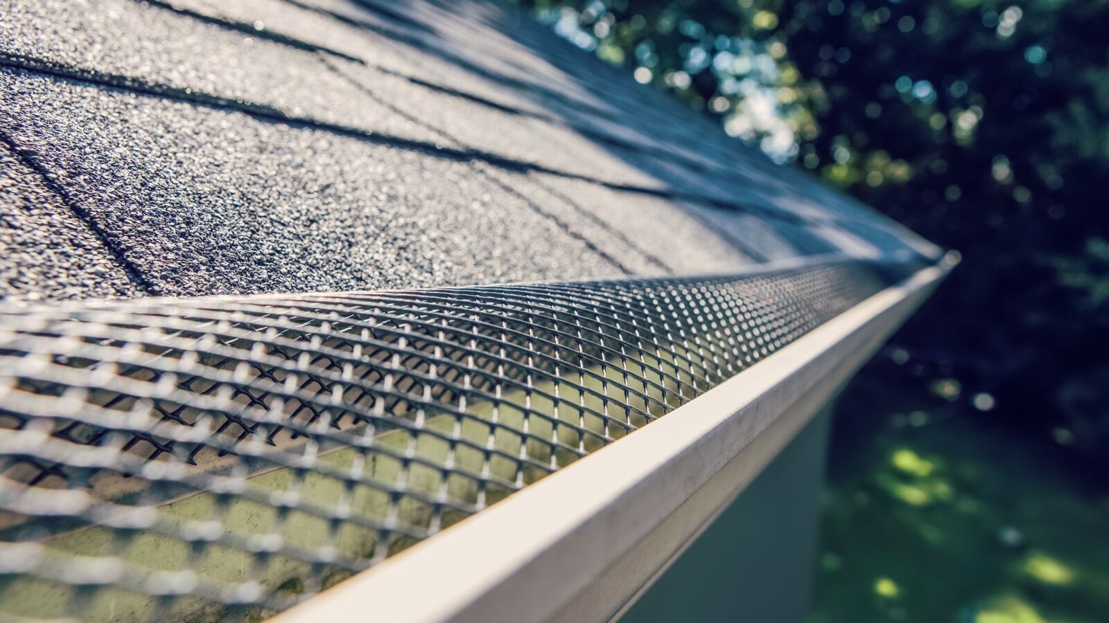 Micro mesh gutter guards from Blue Ridge Exteriors.