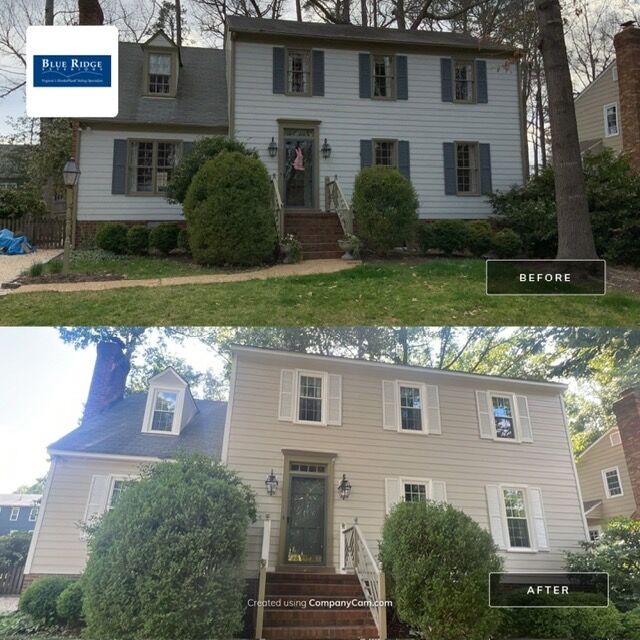 james-hardie-before-after-2025 (2) Midlothian home gets a makeover with new James Hardie plank siding.