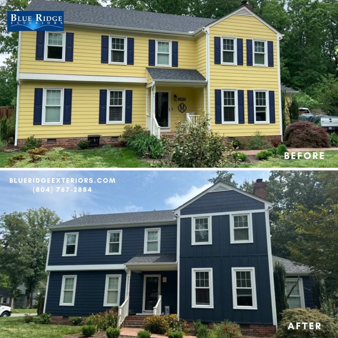 james-hardie-before-after-2025 (3) Home takes advantage of James Hardie plank, shingle, and batten board siding for an incredible upgrade in Richmond, VA.