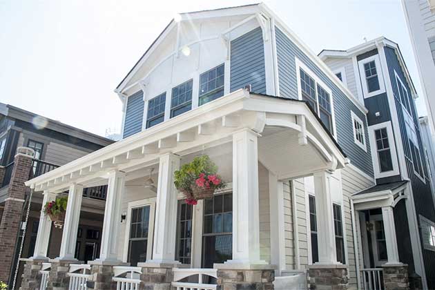 Completed Blue Ridge Exterior James Hardie® plank siding in Richmond, VA.